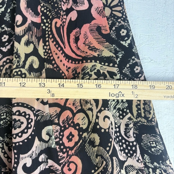 VTG JM Collection Colorful A-Line Skirt Knee-Length Paisley Floral Print Sz 6 - Picture 6 of 8